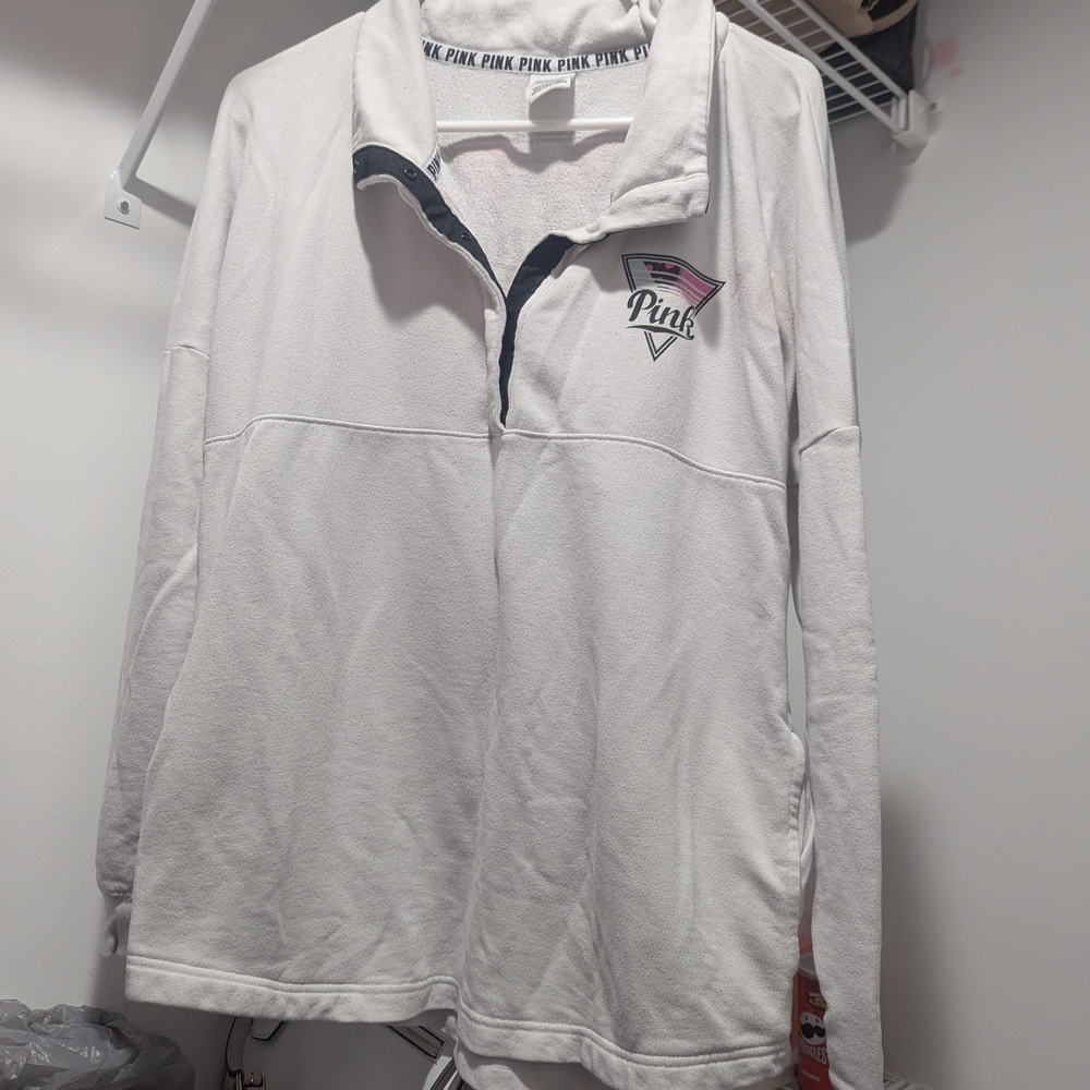 Victoria's Secret PINK White Pullover
